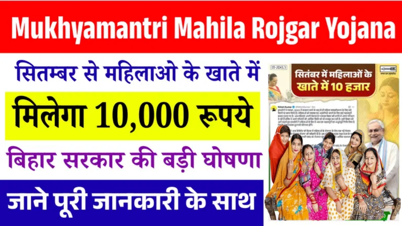 Mukhyamantri Mahila Rojgar Yojana 2025