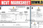 ITI NCVT Marksheet Download 2025