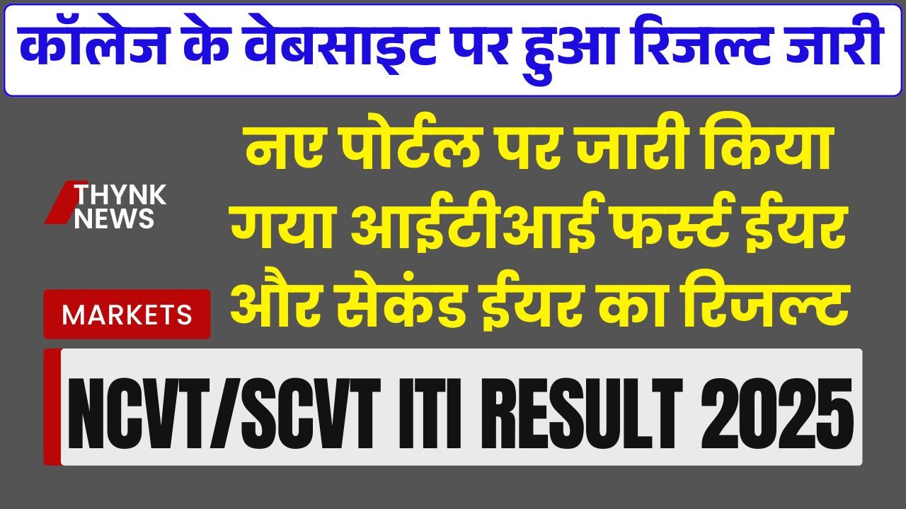 NCVTSCVT ITI Result 2025 Out